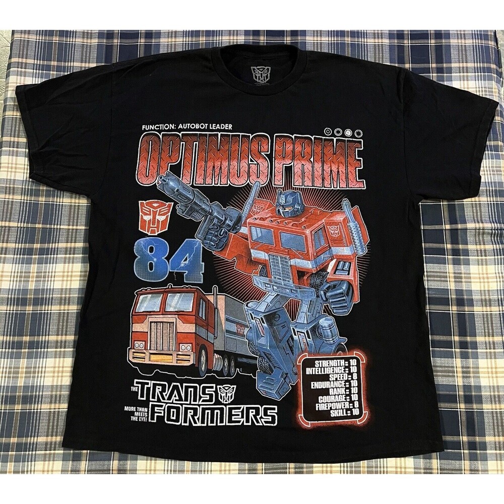 Transformers Optimus Prime Goat Crew T-Shirt Size Small